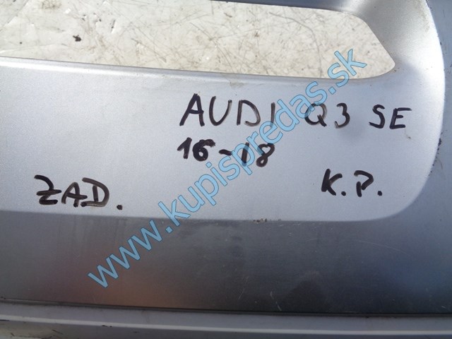 zadný spoiler nárazníka na audi q3, 8u0807568